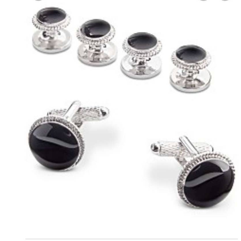 Baroque Cuff Links & Stud Set